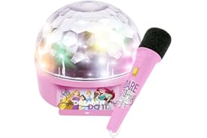 Reig 5295 Princesses Disney Princess Boule disco avec lumière et microphone