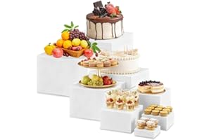 EUBSWA Alzate per Buffet, Alzatine per Allestimenti 8 pezzi supporto per cupcake Cake Stand Catering accessori buffet per dolci, matrimoni, cucina