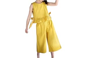 NUSGEAR Ensemble Fille Pantalon Et Haut Costume d'été pour Fille Manches Courtes Haut Pantalon Costume extérieur intérieur Shorts Fille Enfants Bébés Filles À Manches Courtes Imprimer T-Shirts Tops Pantalon