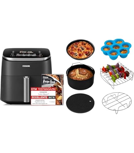 Friggitrice Ad Aria COSORI Turbo Blaze 6L - 9 Funzioni, Motore DC, 110 Ricette, 1725W - Foto 10
