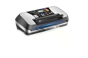 MZROT 95 kPa Vakuumiergerät, Doppelte Schweißnaht Vakuumierer Für Lebensmittel Starke 10-in-1 Modus folienschweißgerät inkl. Schneider,1 Rollbeutel, 10 Vakuumbeutel und Schlauch