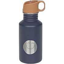 LÄSSIG Kinderbroodtrommel roestvrij staal lunchbox ontbijtdoos duurzaam kleuterschool school/lunchbox roestvrij staal kleine gang smile navy