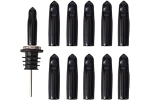 LEGERM Coperture per beccucci per liquori, 10 pezzi di plastica per versatori di bottiglie di polvere, tappi erogatori per erogatore di tappi in gomma (non includere beccuccio)