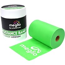 Fascia Di Resistenza Elastica - Rotolo Da 46 Metri Senza Lattice, Per Fitness, Riabilitazione E Allenamento Casa