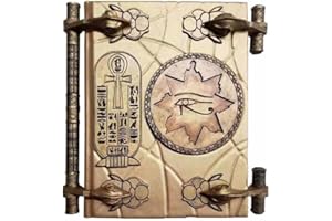 BOWTONG The Mummy Prop - Caja de almacenaje de The Book Of The Dead, diseño de la momia de los muertos, color dorado