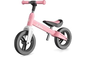 ‎JOLLITO JOLLITO Baby Balance Bike, Children's Bicycle Toy for 18-48 Months Old Girls and Boys Gifts, Lightweight without Pedals Training Wheel, 9 Inch Wheel and Aluminium Frame