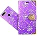 Produktbild ZTE Blade V9 Vista Handy Tasche, FoneExpert® Wallet Case Cover Bling Diamond Hüllen Etui Hülle Ledertasche Lederhülle Schutzhülle Für ZTE Blade V9 Vista