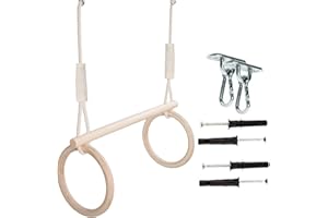 MAMOI Trapeze bar swing for children from wood and cotton cord | Indoor rocking bar swing in minimal design | Sustainable monkey swing gymnastics trapeze | 100% ECO | Made in EU