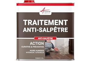 Traitement du salpêtre Antisalpêtre Murs humides hydrofuge anti moisissure ANTISALPÊTRE - 0.75 L (jusqu'à 3 m²) - ARCANE INDUSTRIES