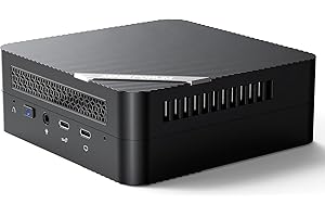 ‎MINIS FORUM MINIS FORUM UM690S Mini PC 32 GB RAM 1 TB SSD, z AMD Ryzen 9 6900HX (do 4,9 GHz) i AMD Radeon 680M, 2 x porty HDMI, 1x port USB4, 1 x USB Type-C, 4 x USB 3.2 Type A, 2,5G RJ45, Wi-Fi6, BT5.2