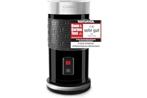 ‎CASO Caso Fomini Crema Design Milchaufschäumer,Testurteil Sehr Gut, für cremigen Milchschaum kalt und heiß, ideal für Latte Macciato, Kakao, hochwertiges Gehäuse