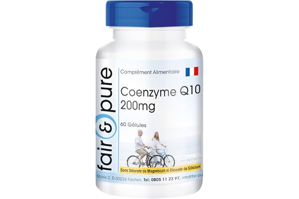 Fair & Pure® - Co-Enzyme Q10 200mg - végan - hautement dosé - 60 gélules