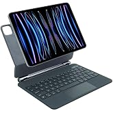 İpad Pro 11" Uyumlu Manyetik Magic Keyboard Katlanır Işıklı Klavyeli Tablet Kılıf+ Dokunmatik Kalem