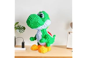 WDKXCN Mini Building Blocks, Classic Cartoon Micro Building Blocks, 3700 Block Plastic Particles, Micro Dinosaur Building Blocks Set, 3D Model Clamping Blocks Animals, Building Blocks Adults and