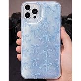 Coverzone İPhone 16 Pro İle Uyumlu Y&uuml;ksek Kalite &Ouml;zel Tasarım Hologramlı Kurdele Desenli Sert Silikon Şık Telefon Kılıfı Mavi