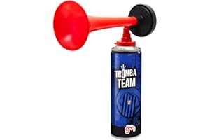 Magazzini GM Tromba Team, Tromba da Stadio con i Colori della Squadra del Cuore, Avvisatore Acustico per Eventi Sportivi e Nautica, 300ml