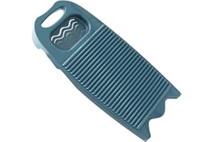 CUCUFA Washboards for Hand Washing Clothes, Plastic Hand Washing Board Non-Slip Laundry Washing Boards, Manual Wash Clothes Pad Washing Tool for Household, Dark Blue
