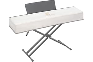 Zreephy Piano Keyboard Dust Cover with Music Stand Opening of Zipper Design, Dust Proof Cover Compatible for Yamaha DGX670 88 Keys Digital Pianos Keyboards KBP Series Electronic Keyboards
