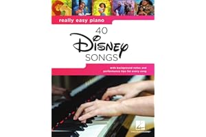 Really Easy Piano: 40 Disney Songs | Songbook für Klavier mit Texten | Einfache Klavierarrangements | Hits wie "Let It Go", "A Whole New World" und mehr: 40 Disney Songs - Songbook With Lyrics