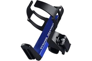 AOYAR Portabidon Bicicleta Soporte Botellin Ciclismo - Portabotellas de Bici Ligero Rotación de 360 Grados Ajustable Soporte para Botella Lateral para Bicicletas de Carretera MTB o híbridas