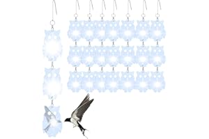 Coffee Life Plus Répulsif Oiseaux Chouette,Spirale Réfléchissante, Hibou Réfléchissant,Répulsif Pigeon,Effaroucheur d'oiseaux,Anti-Oiseaux Épouvantail,Outil de décoration répulsif pour Oiseaux