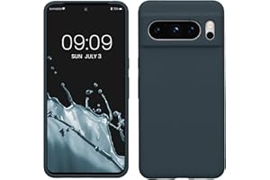 kwmobile Carcasa Compatible con Google Pixel 8 Pro Funda - Case TPU y Silicona antigolpes - Apto Carga inalámbrica - Pizarra Oscura