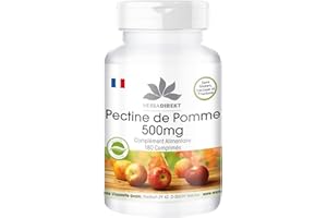 Pectine de Pomme 500mg - 180 comprimés - Calcium | Herba Direkt - Qualité des pharmacies allemandes