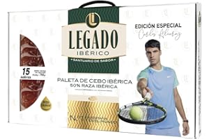 Elpozo maletín paleta de cebo ibérico medias lonchas 15x50g - Edición especial Carlos Alcaraz - Especial para regalo
