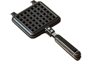 Baffect Stove Top Waffle Iron Plates, Deep Fill Non-Stick Teflon Coating Traditional Belgian Waffle Maker for Easy Clean,Waffle Baking Pan Bakeware for Snacks Breakfast Lunch