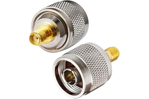 Vecys Adaptateur SMA Femelle vers N-Type Mâle pour Câble d'Antenne Wi-FI WLAN Routeur WiFi (2 Pièces)