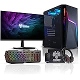 𝗔𝗗𝗠𝗜 Gaming PC Bundle with Monitor 22" LED, AMD A10-9700 Quad Core Radeon R7 Graphics, 16GB DDR4 RAM, 1TB HDD, 300Mbps Wi