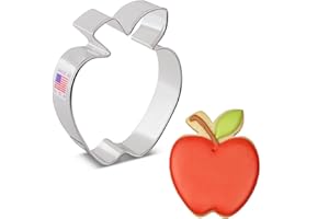 ANN CLARK COOKIE CUTTERS Formina per Biscotti Stampo a forma di mela 8,9 cm, Prodotto negli Stati Uniti da Ann Clark