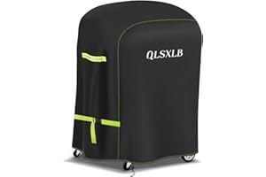 QLSXLB Wetterfest Grillabdeckung, 90x70x110cm, 420D Oxford Grill Abdeckhaube, Gasgrill Abdeckplane, grill schutzhülle,Wasserdicht, Reißfest, UV, Schutz Grill vor Verblassen, Schimmel und Rost