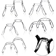 MAKINGTEC 24 Pieces U Shaped Eyeglasses Nose Pads Bridge Plastic Eye Glasses, Nose Support Pads Anti Slip Nose Pieces Support Retainers Pieces Set for Eyeglasses, Sunglasses Accessories (6 Styles)
