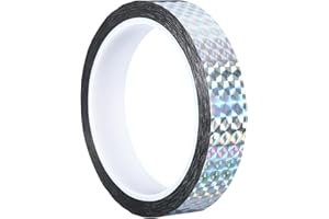PATIKIL 20mm x 50m Prisma Nastro, Washi Tape Olografico Riflettente Auto Adesivo Nastro Decorativo per Fai da Te Arte Artigianato Avvolgimento Decorazione, Argento