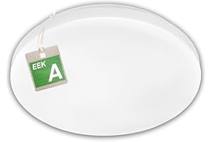 BRILONER - LED Deckenleuchte Effizienzklasse A, neutralweiße Lichtfarbe, 8W, 1700lm, 50.000h Licht, LED Lampe, Deckenlampe, Wohnzimmerlampe, Küchenlampe, Deckenbeleuchtung, Flurlampe, 29 cm, Weiß