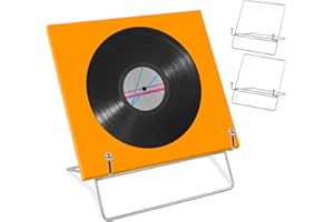 xyuayamz Soporte Vinilos, Porta Vinilos, Extraíble Caja Discos, Metal Expositor Discos Vinyl, Soporte Vinyl para Guardar Discos, CD, Libros, Álbumes, 2 Piezas, 20 * 18 * 16cm