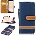 Produktbild jbTec® Flip Case Handy-Hülle Book #M41 zu Samsung Galaxy S8/Plus - Handy-Tasche Schutz-Hülle Cover Handyhülle Bookstyle Booklet, Farbe:Navy-Blau, Modell:Galaxy S8 / Duos/SM-G950
