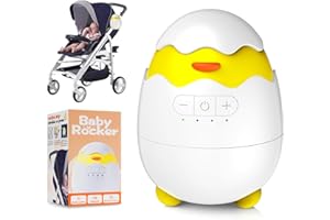 Robofun Kinderwagenschaukler - Das Original-Schlafhilfe für Babys, 5 Einstellbare Schaukelintensitäten, USB-C Aufladbar, Tragbare Schaukelfunktion für Den Kinderwagen Beweger Elektrisch, Rocker 2025