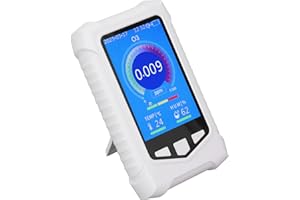 EUJGOOV Ozonmessgerät Detektor Luftqualitätsdetektor USB Aufladung Luftqualitätsmonitor 3,5in LCD-Display