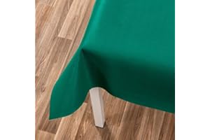Galeone Biancheria e Tessuti | Mollettone per Tavolo Quadrato 140x140 cm, Tovaglia Copritavolo Panno Gommato Antimacchia, Tappeto Verde da Gioco