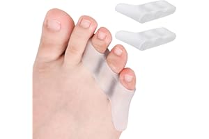 DYKOOK 6PCS Pinky Toe Separator Bunionette Corrector Sup Soft Gel Little Toe Straightener for Overlapping Toe Tailors Bunion Corrector for Foot Pain Relief, Protecting Calluses,Blisters,Corns
