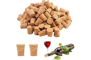 HZAOPZE Tappo del Vino, Sughero Conico Non Sbiancato, Tappi di Sughero per Il Fai da Te, Ideali per Il Fai da Te, Decorazioni(30 PCS, 22 mm x 17 mm x 35 mm)