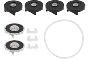 RAGUSO 6 Parti di Ricambio per Ingranaggio di Base e Frullatore a Lama Accessori per Mixer Compatibili per Ricambi per Spremiagrumi Magic Bullet da 250 W(Combinazione 3)