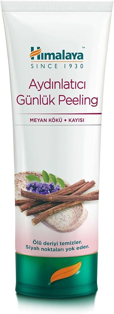 Himalaya Since 1930 Aydınlatıcı Yüz Temizleyici Scrub, Peeling Etkili, Meyan Kökü, Kayısı, Parabensiz, Tüm Ciltler 75 ml