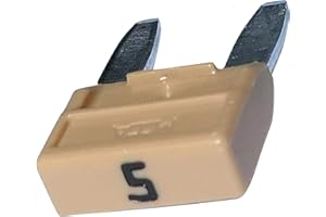 AERZETIX - C10286-10 x Sicherungen - 5A - Beige - 11.9mm - 6V 12V 24V 36V