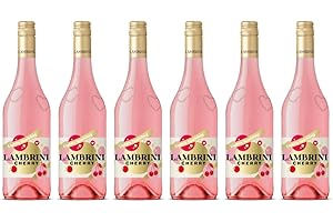 FRESHFIELDS MARKET Lambrini Cherry I 750ML I Fruit Wine I Alcoholic Volume 4% I Wine with Sugar and Sweetener I Contains Sulphates I Pack of 6 I Whole Case