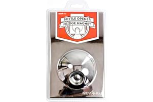 Suck UK Magnetic Bottle Opener Bar Tool and Fridge Magnet - Silver, Stainless Steel
