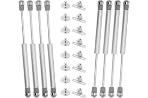 NAMYEUT 8 Unidades de Amortiguadores de Gas para Muebles de Cocina 200N, Amortiguadores de Gas Hidráulicos con Tornillo, para Muebles, Armarios, Cajones