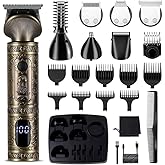 Surker Regolabarba uomo Rasoio Elettrico Barba Capelli Corpo Macchinetta per Barba Beard Trimmer Clipper Kit T-Blade Rasoio p